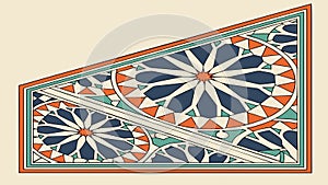 Architectural Pattern: Isometric Geometric Floor Design, vector design Generative AI