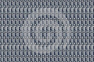 Architectural pattern, old blue berlin house