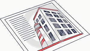 Architectural plan or building blueprint on a paper vector icon, vector design Generative AI