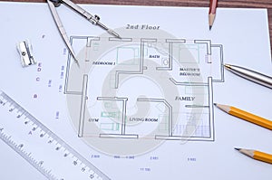 Architectural plan house