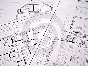 Architectural plans photo