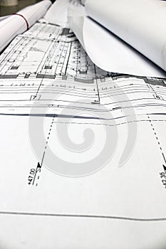 Architectural plans on display