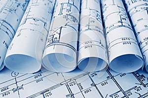 Architectural project, blueprints, blueprin