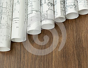 Architectural project, blueprints, blueprin