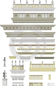 architectural roof details, moldings