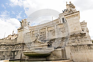 Architectural Sceneries of The Victor Emmanuel II National Monument in Italy.