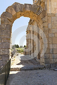 Architectural Sights of The Archaeological Park of Tindari Roman Basilica, in Tindari, Messina Province,Sicily, Italy. Part I.