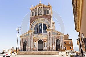 Architectural Sights of The Sanctuary of The “Madonna Nera” of  Tindari in Patti, Messina Province, Sicily, Italy.