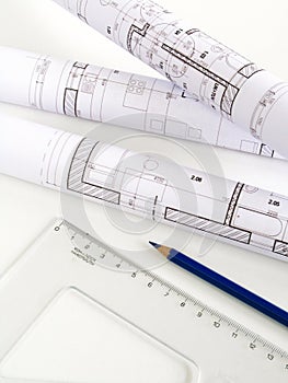 Architectural sketch of house plan