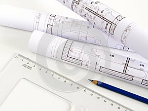 Architectural sketch of house plan