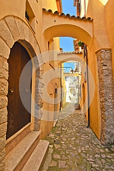 The architecture of the old town of Itri in the Lazio region, Italy. photo