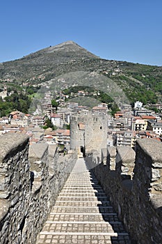 The architecture of the old town of Itri in the Lazio region, Italy. photo