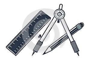 Architectural Tools Illustration