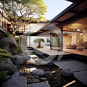 architectural tranquility with this Zen house concept.