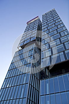 Architectural view of a office building 