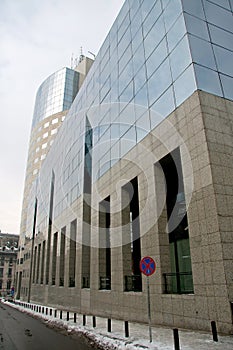 Architectural view of a office building 