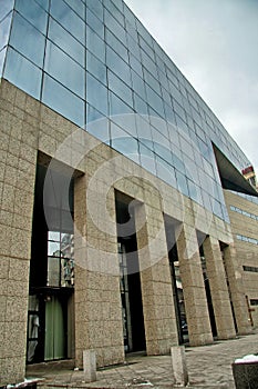 Architectural view of a office building 