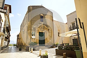 Architectural Views of the Religious Temples in Alcamo, Trapani Province, Sicily, Italy
