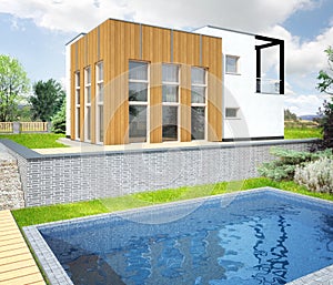 Architectural visualization of house