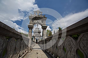 Architectural wonders at the Karangasem water temple photo