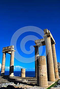 Architecture in the Acropolis of Lindos