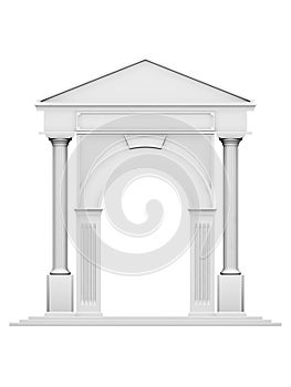 Architecture arc with column