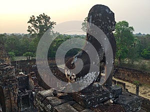 Architecture. Archeology. Ruins. Hindu Temple, Siem Reap, Cambodia