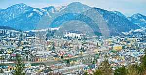 Architecture of Bad Ischl, Salzkammergut, Austria