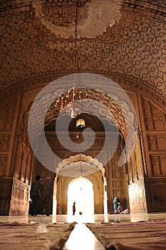Architecture of the Badshahi Mosque, Lahore photo