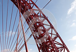 Architecture,bearing suspension bridge