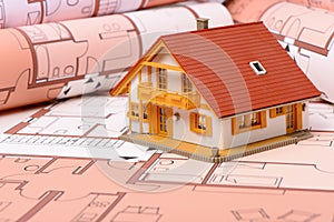 Architecture blue print plan