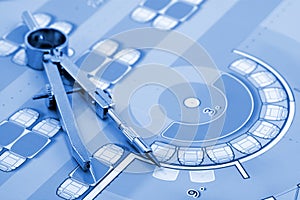 Architecture blueprint compass