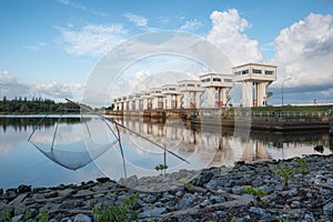 Architecture building beautiful Utho Wipat prasit floodgates