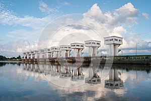 Architecture building beautiful Utho Wipat prasit floodgates