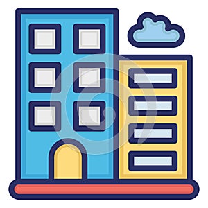Architecture, building .  Vector icon which can easily modify or editable