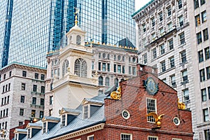 Architecture buildins in city of Boston downtown