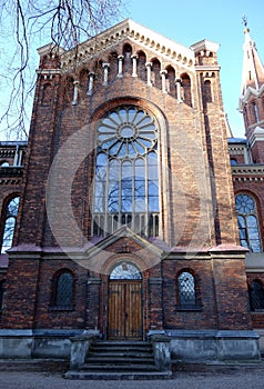 Architecture in the center of lodz. Office and residential buildings