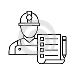 Architecture checklist Vector Icon which can easily modify or edit