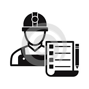Architecture checklist Vector Icon which can easily modify or edit