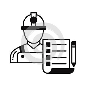 Architecture checklist Vector Icon which can easily modify or edit