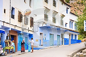 Architecture of Chefchaouen, Morocco