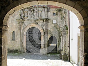 architecture of a Christian Catholic cathedral in proud Porto, Portugal.