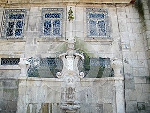 architecture of a Christian Catholic cathedral in proud Porto, Portugal.