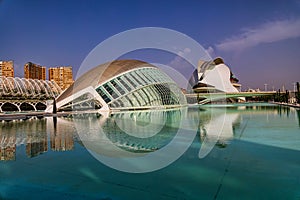 architecture City of Arts and Sciences in Valencia, Spain