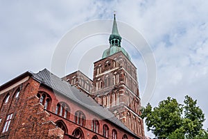 architecture of a city Stralsund, Germany