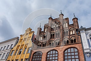 architecture of a city Stralsund, Germany