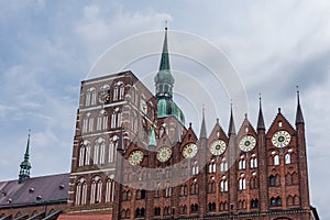 architecture of a city Stralsund, Germany
