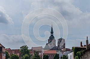 architecture of a city Stralsund, Germany