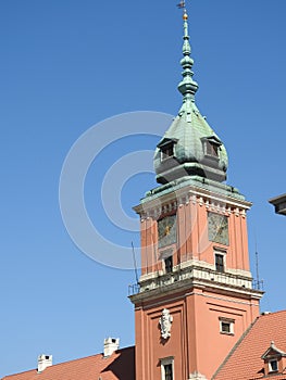 The architecture of the city of Warsaw in Poland