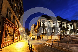 Architecture of Clermont-Ferrand at dawn